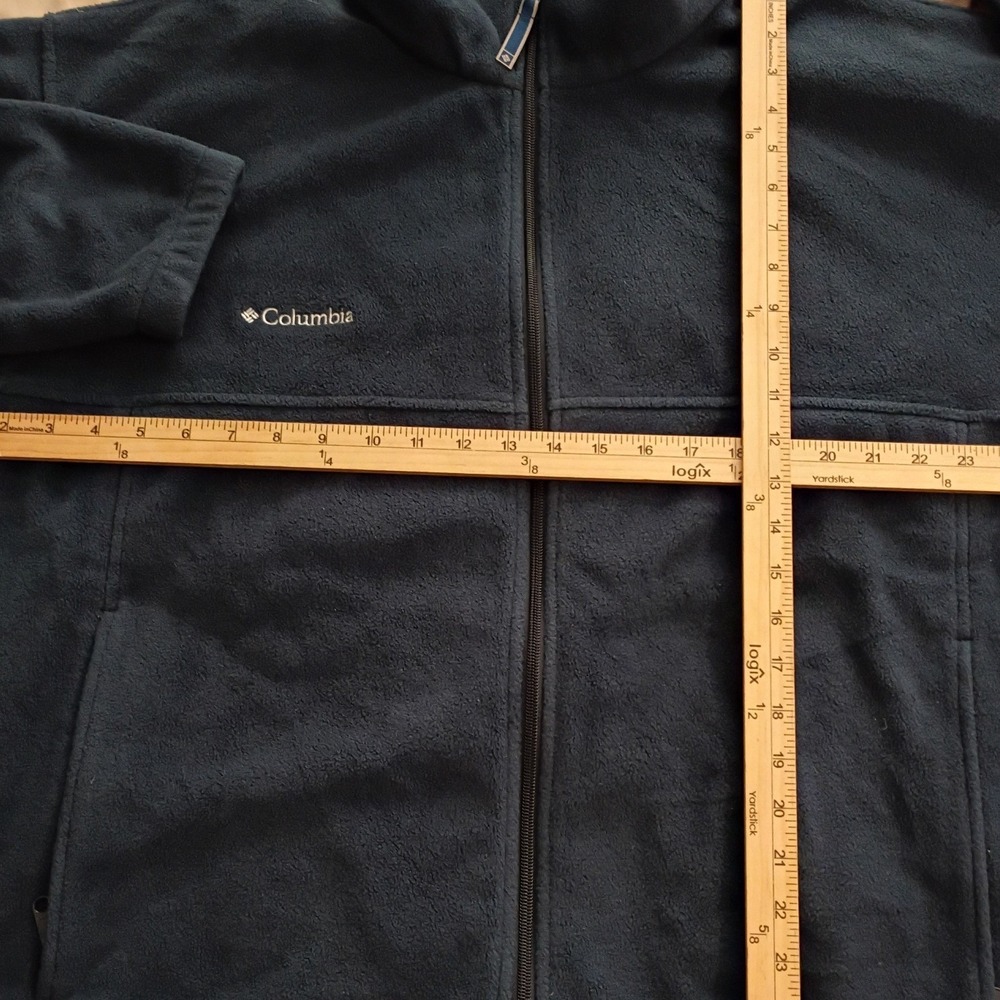 Columbia Steens Mountain Fleece Jacket Mens XL Navy Blue Excellent Full Zip